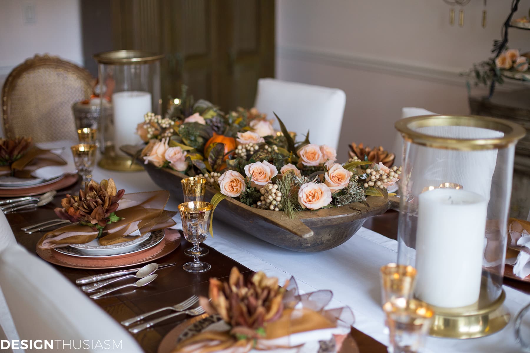 Using Fall Door Decorations to Dress Up Your Thanksgiving Table - terilynadamsblog.com