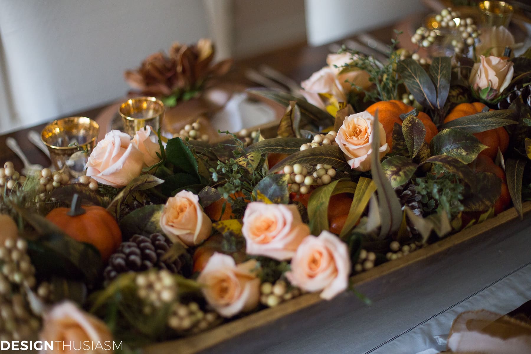 Using Fall Door Decorations to Dress Up Your Thanksgiving Table - terilynadamsblog.com