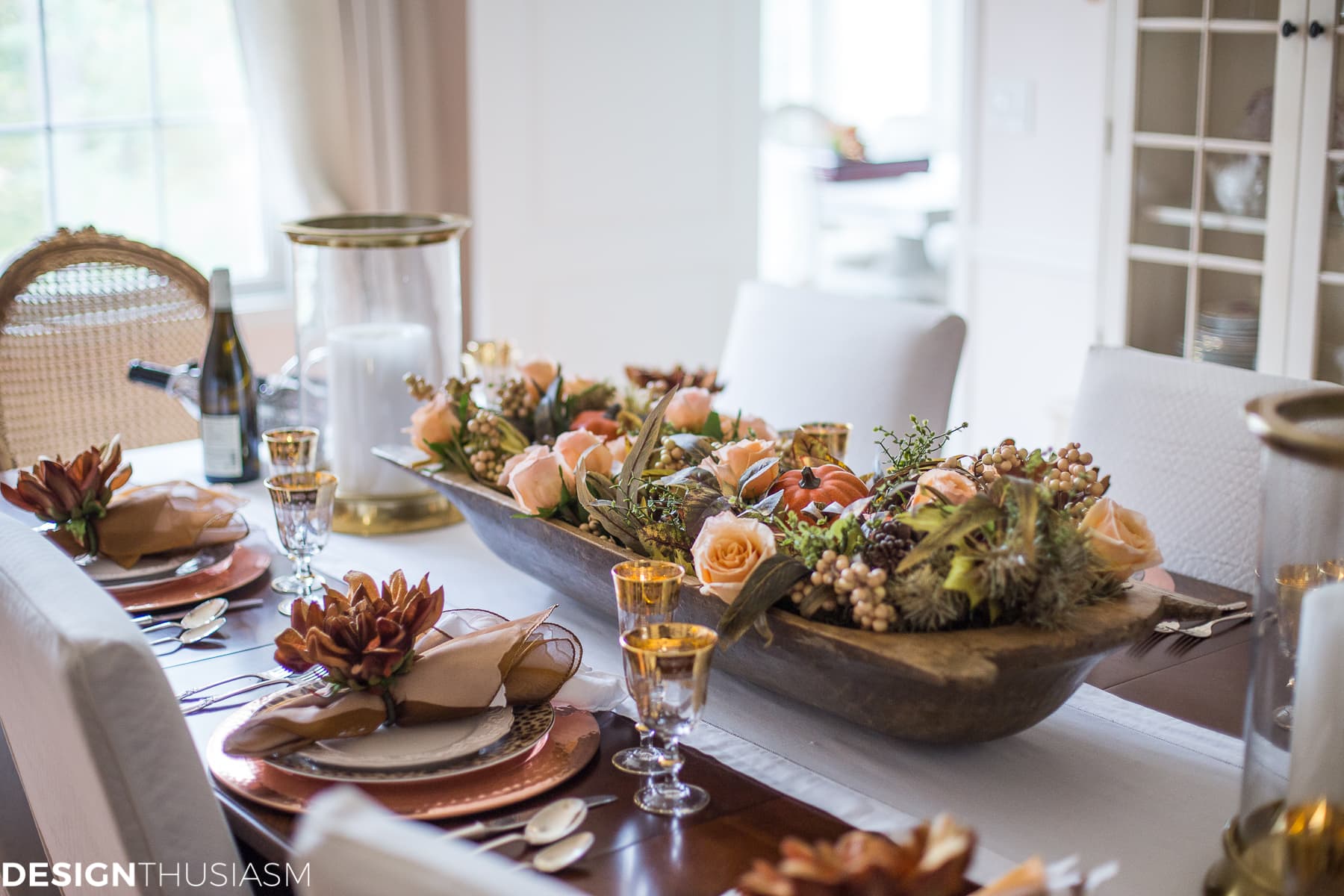 Using Fall Door Decorations to Dress Up Your Thanksgiving Table - terilynadamsblog.com