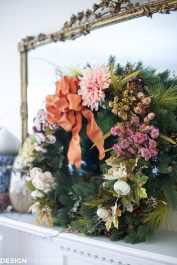 Add seasonal flavor with a fall wreath and garland - terilynadamsblog.com