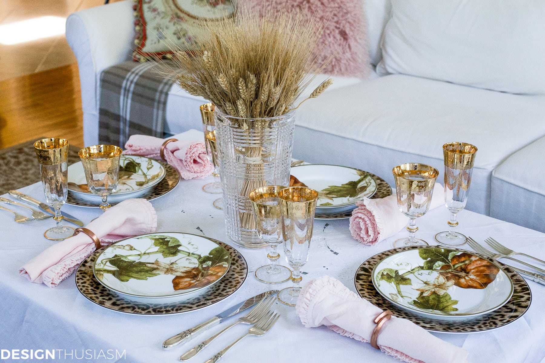 Add seasonal flavor with a fall wreath and garland - terilynadamsblog.com