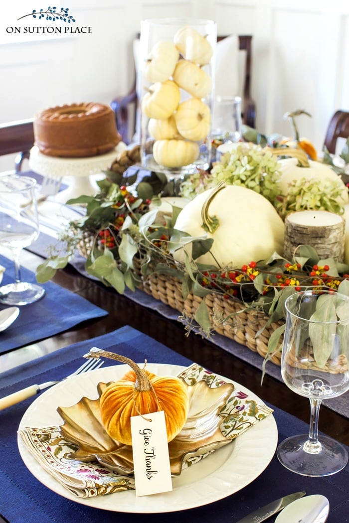 Home Style Saturdays Fall Tablescape from On Sutton Place