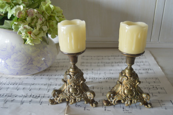 bronze candelsticks
