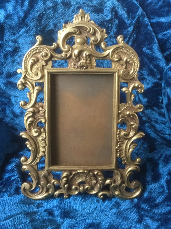 French vintage frame in bronze 19th