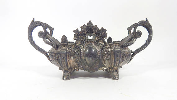 French Antique Metal Jardiniere
