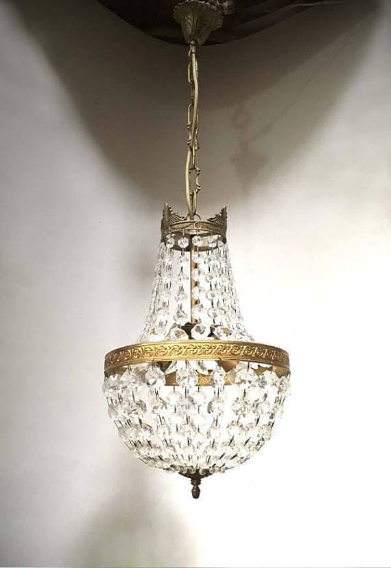 French Gilted Bronze Chandelier