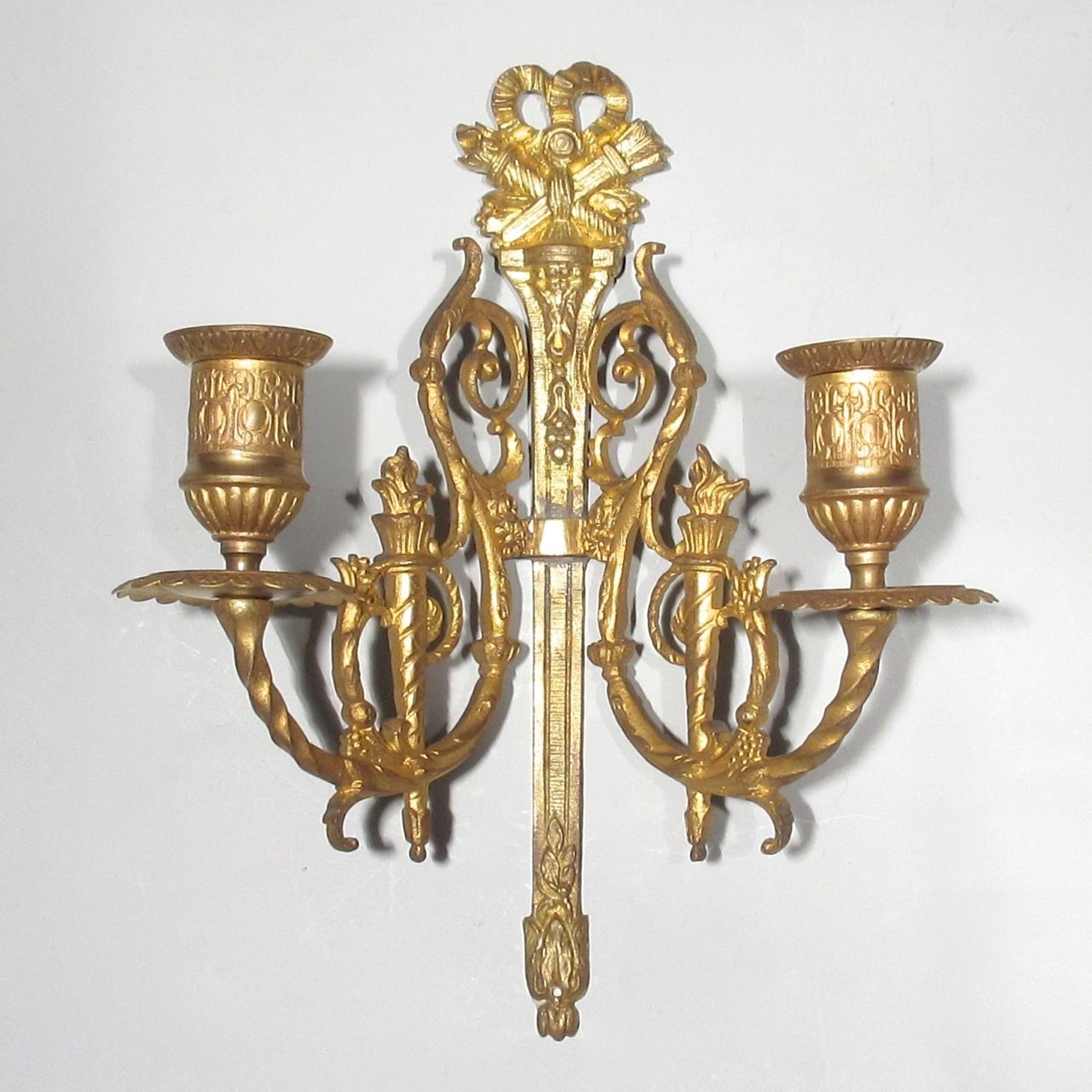 Antique French Gilded Bronze Sconce