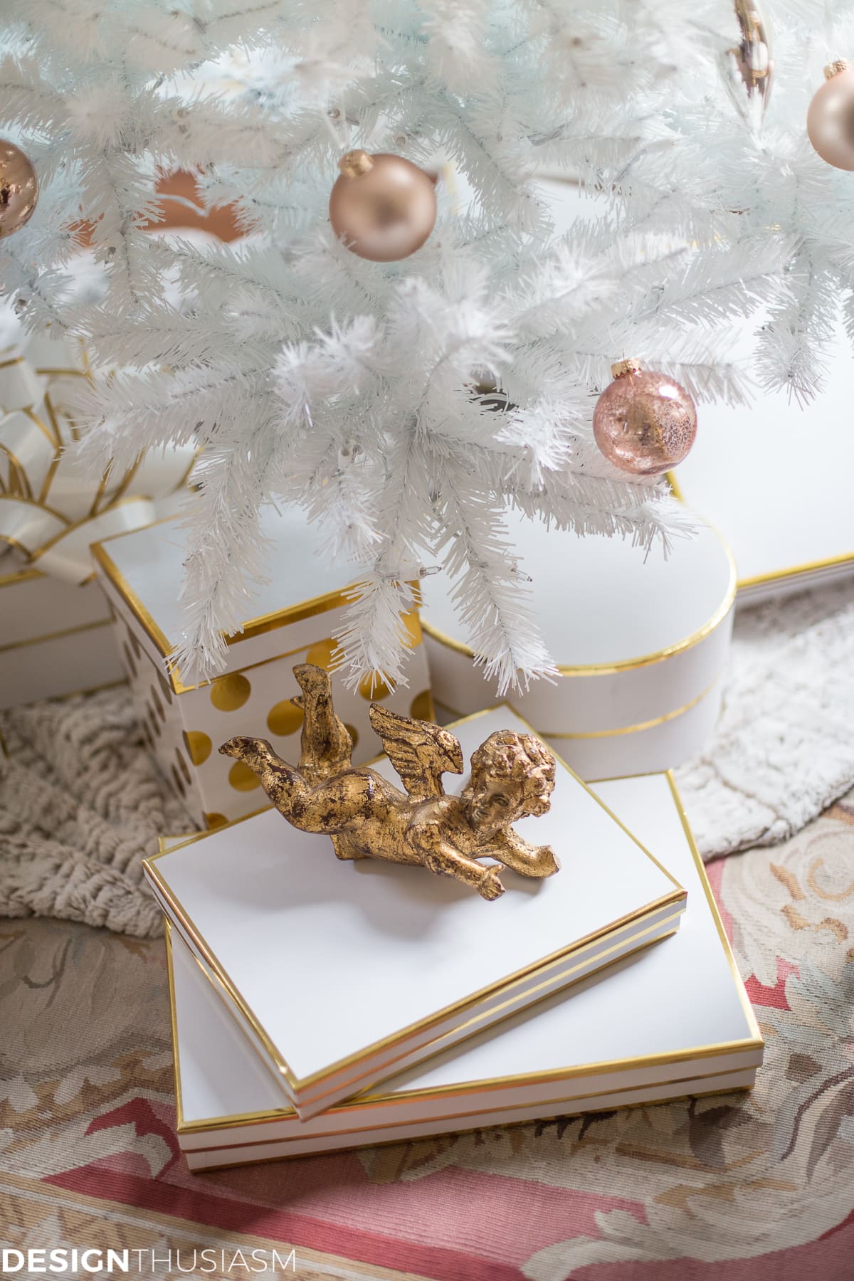 Complementing Your French Style With a White Christmas Tree - terilynadamsblog.com