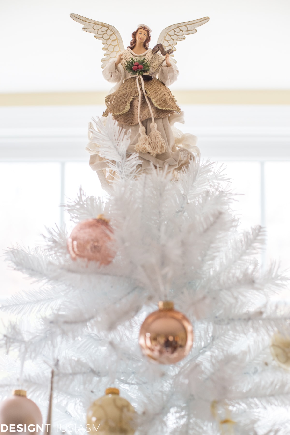 Complementing Your French Style With a White Christmas Tree - terilynadamsblog.com