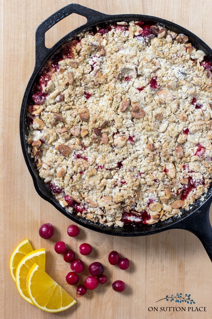 cranberry crumble on sutton place