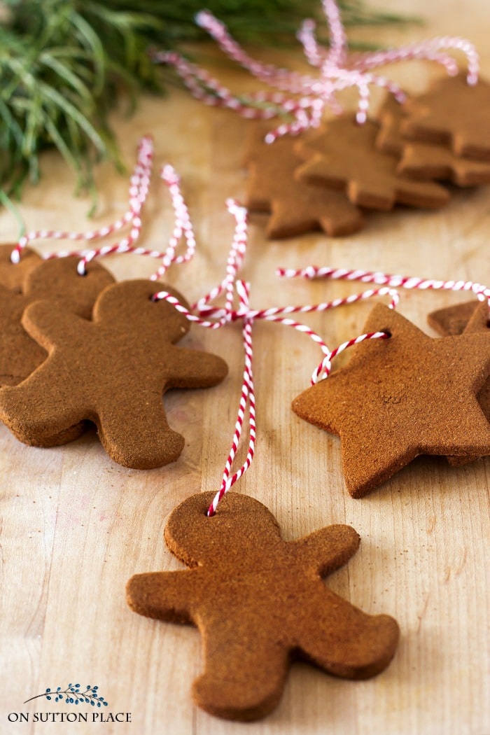 cinnamon christmas ornaments on sutton place