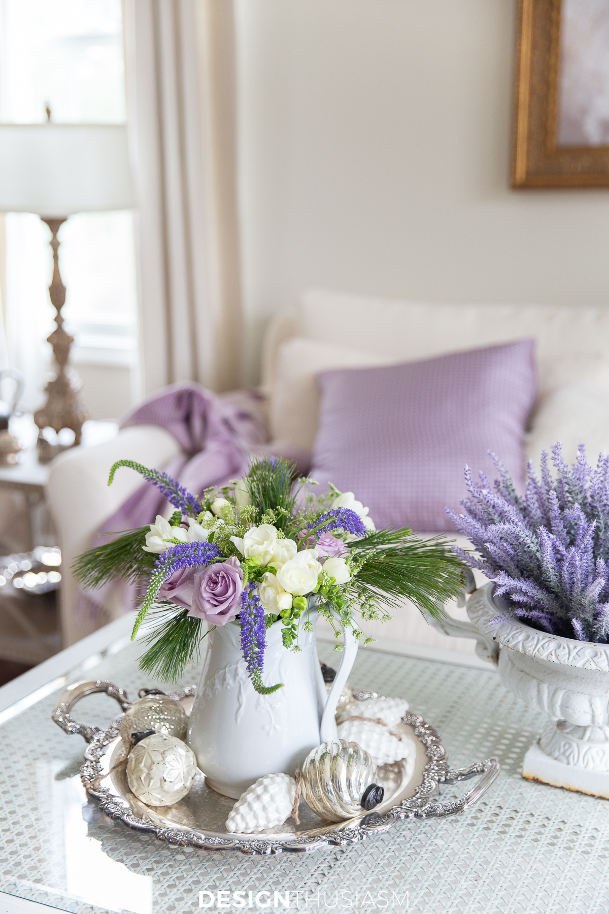 winter decor after xmas floral