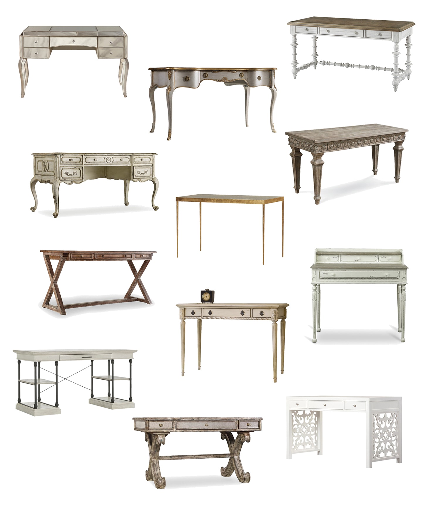 french style writing desks