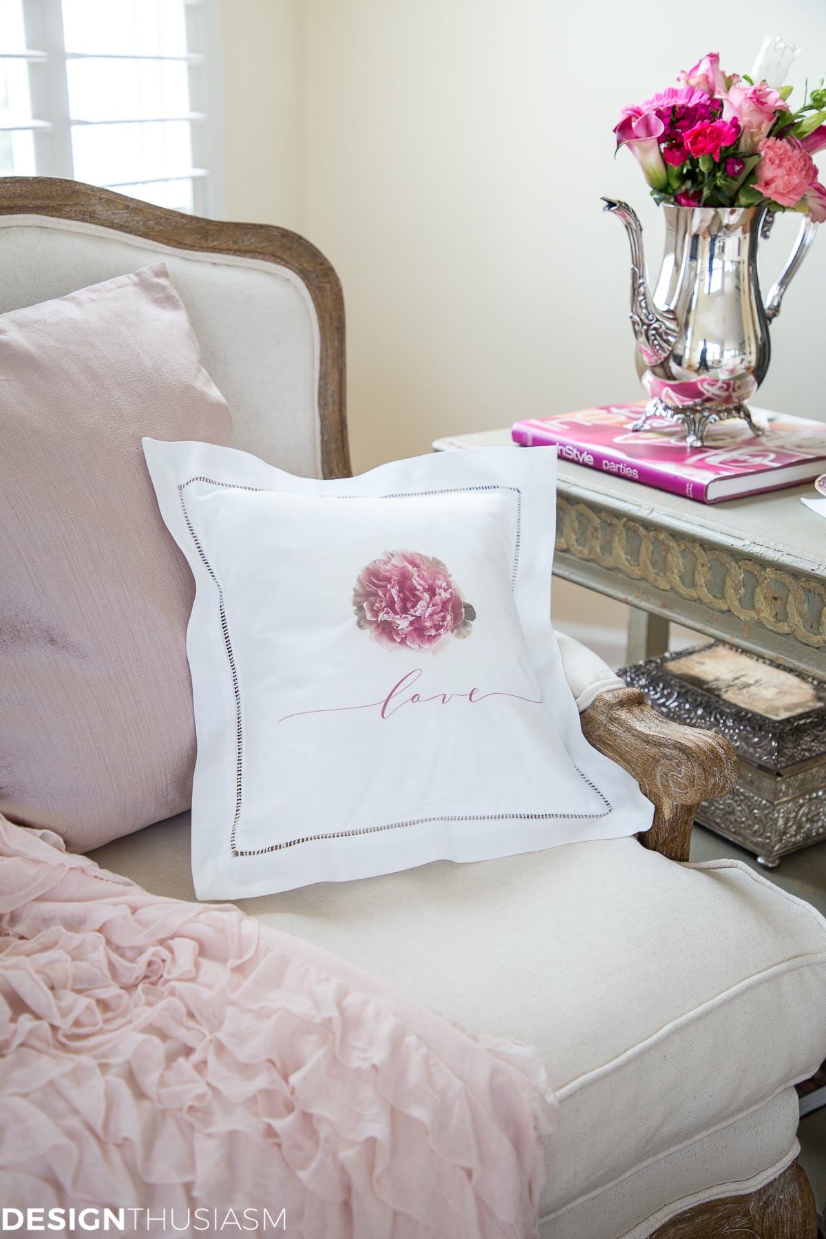 Peony Love | Romantic Decorative Pillow Covers - terilynadamsblog.com