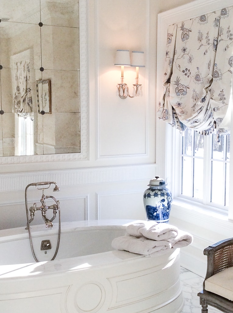 White master bath Inspiration - Enchanted Home