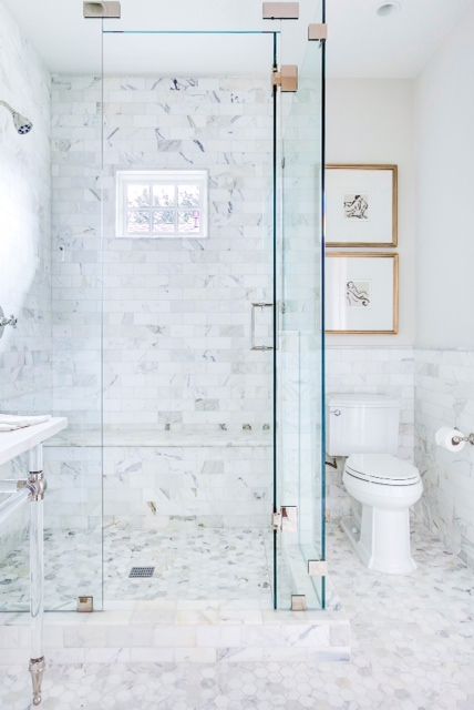 White master bath Inspiration - Hooked on Houses