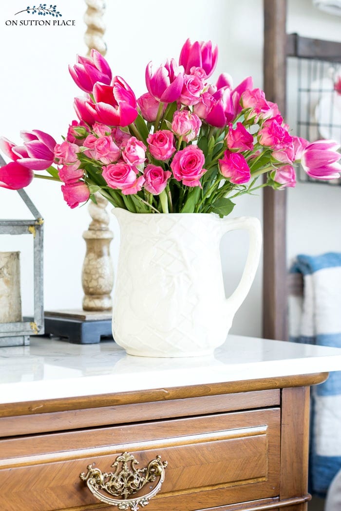 How to Arrange Grocery Store Flowers from onsuttonplace.com