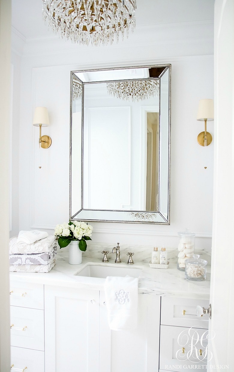 White master bath Inspiration - Randi Garrett Designs