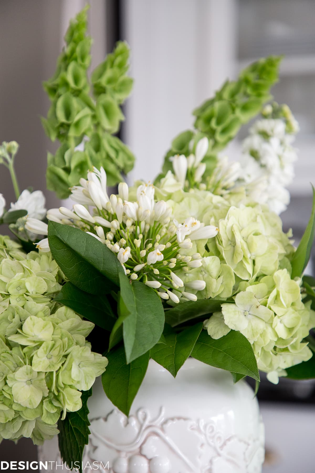 Welcoming Spring with an Arrangement of Green Flowers - terilynadamsblog.com