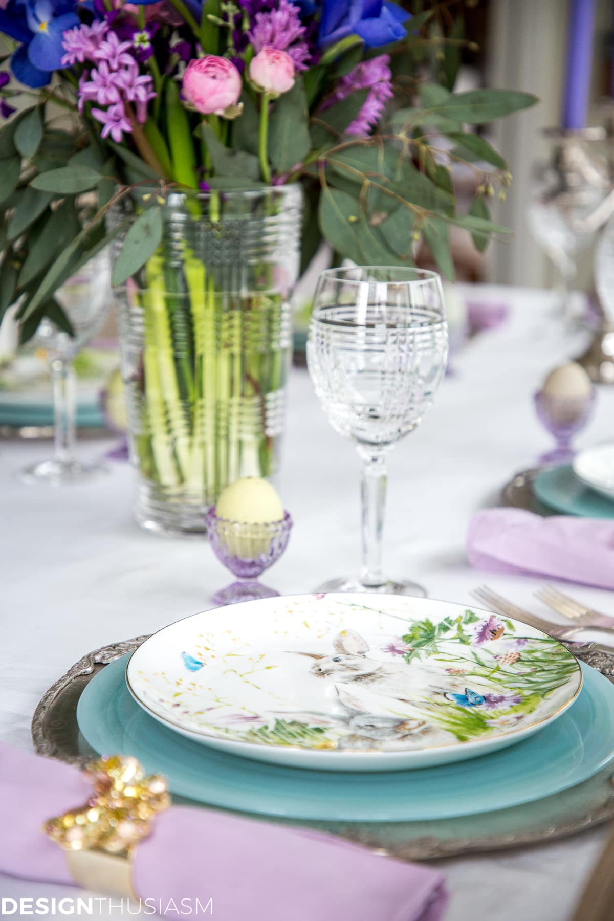 Soft spring colors Easter table - terilynadamsblog.com