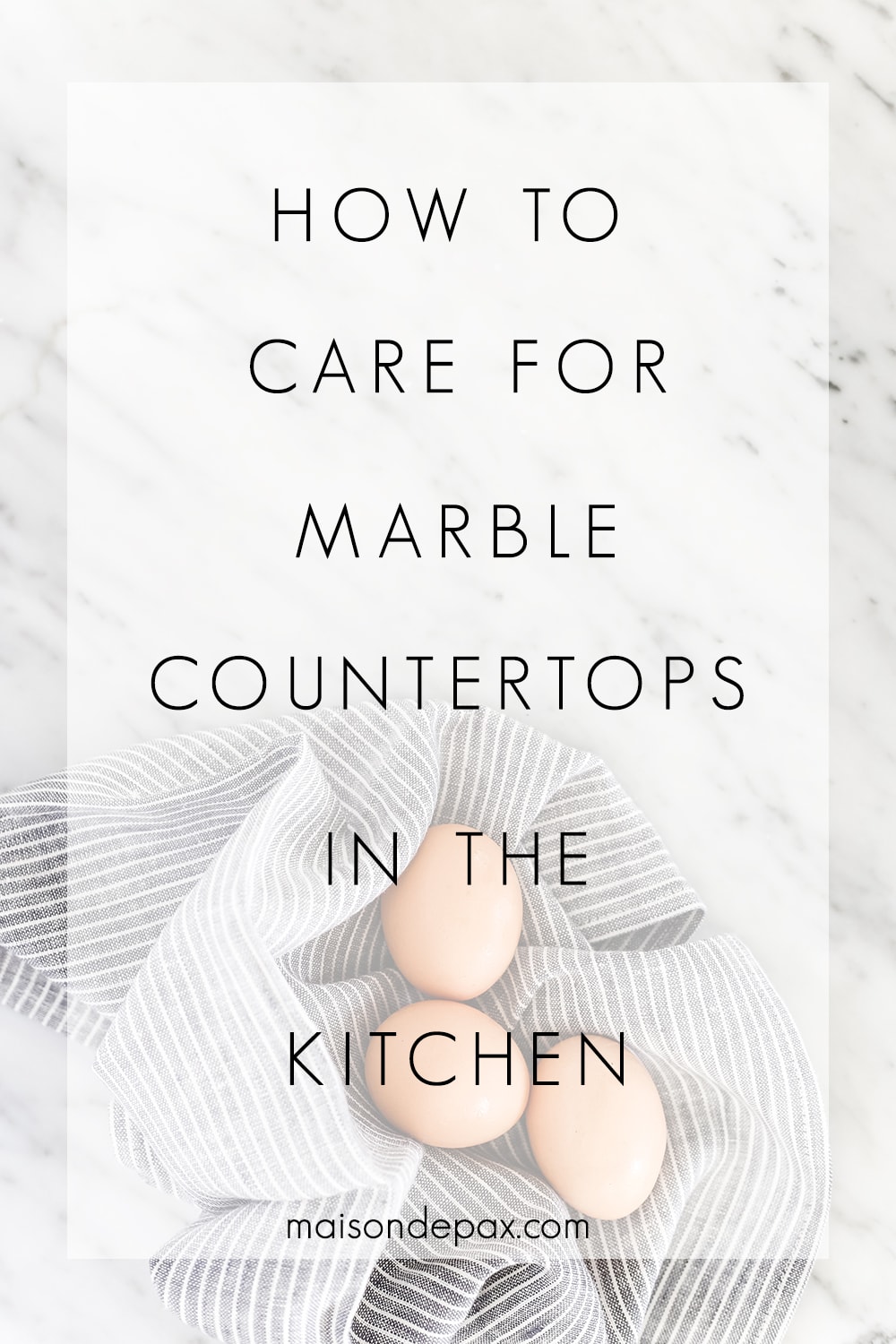 care for marble counters overlay