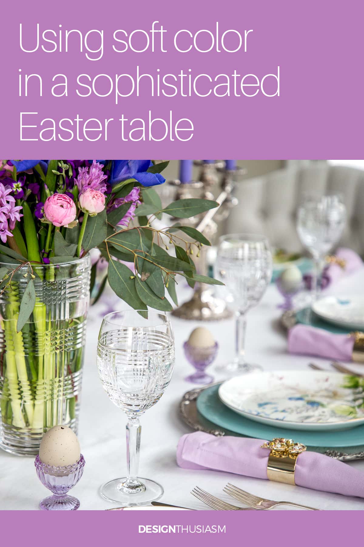 Soft Lilac Easter table