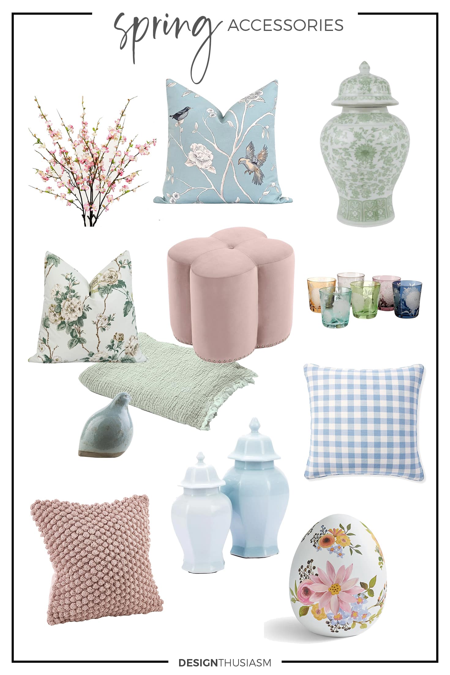 spring decor accessories