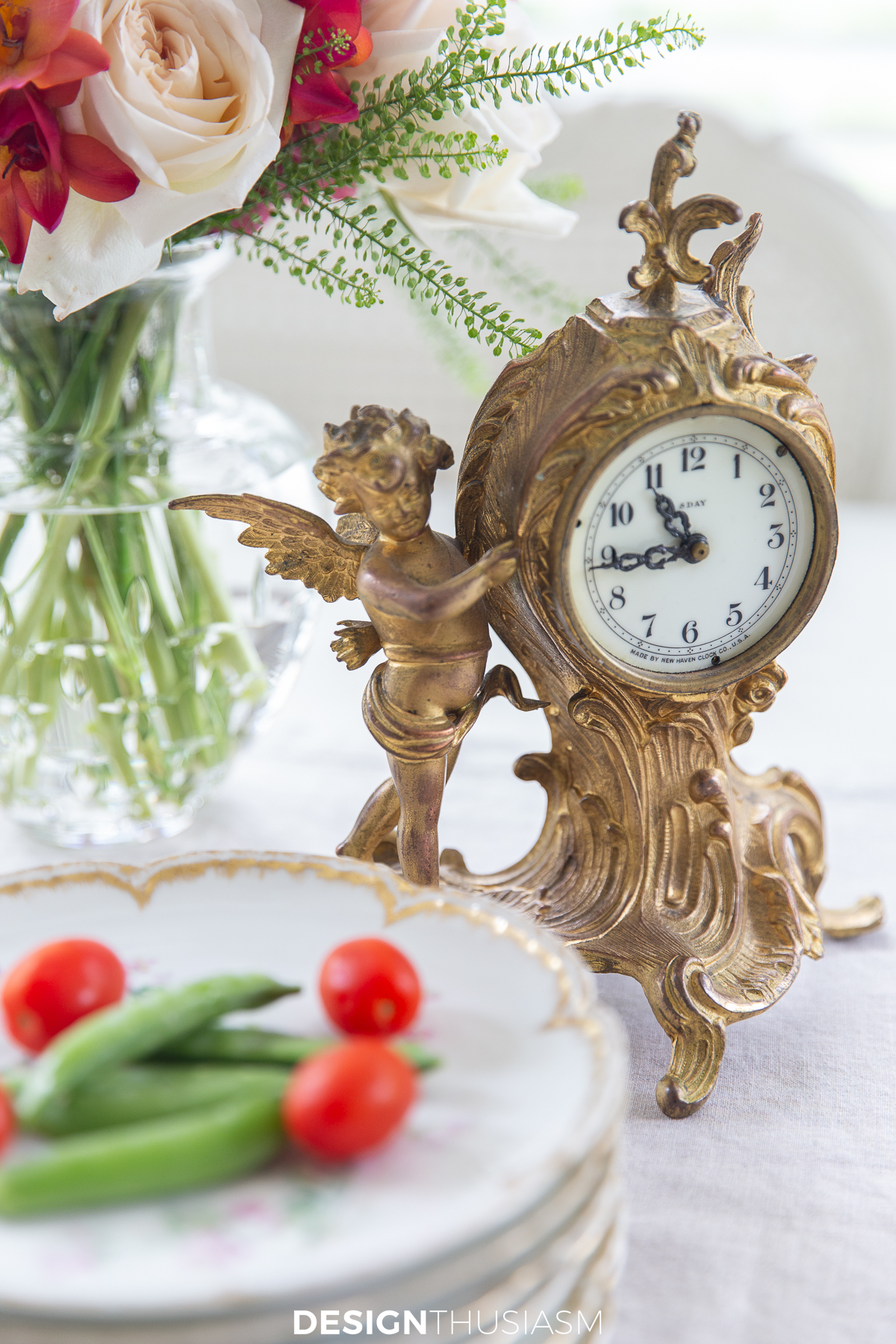 French country decor clock