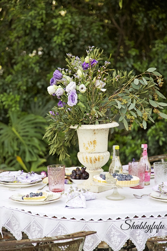 French country outdoor table setting shabbyfufu