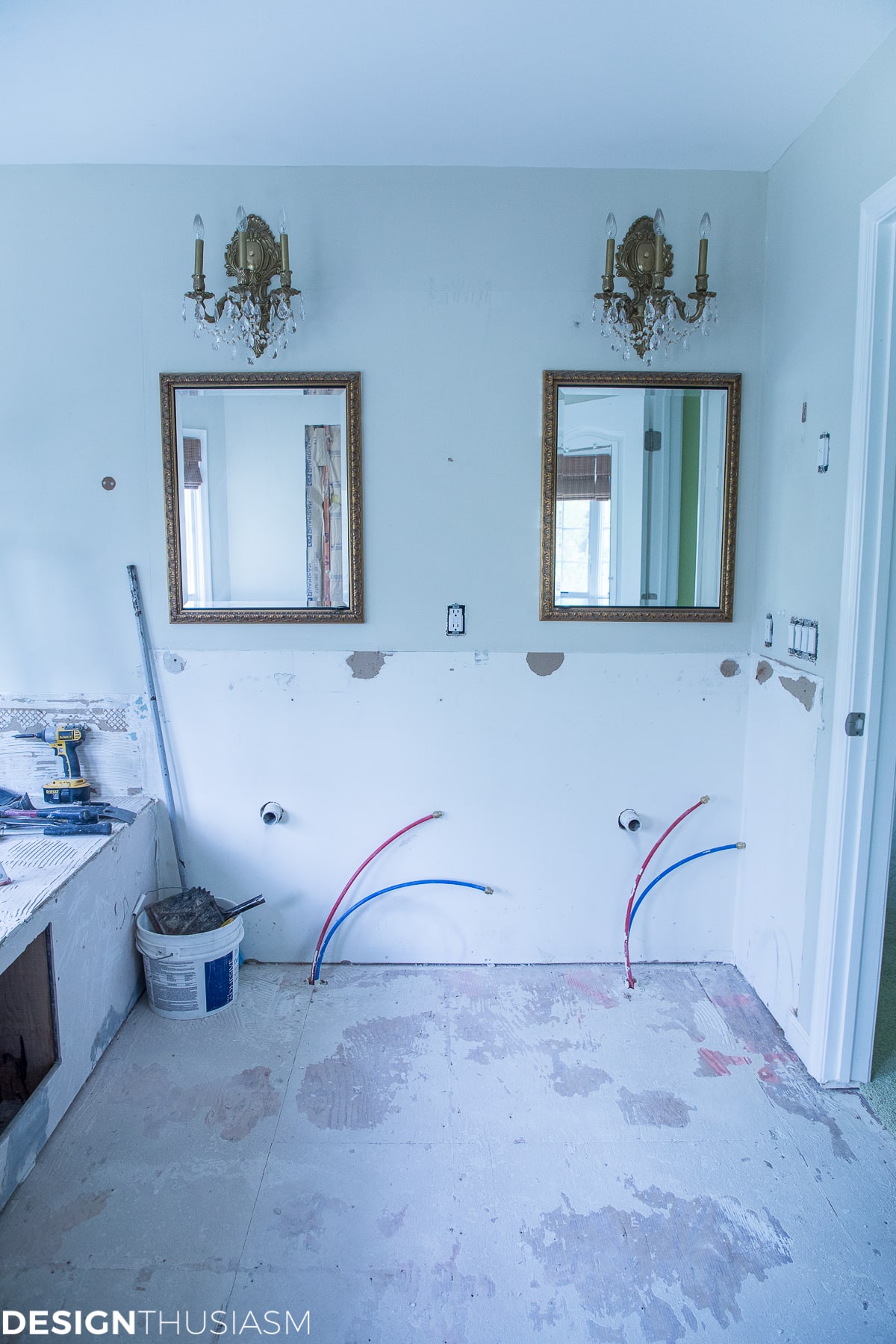 Master bath renovation progress - terilynadamsblog.com