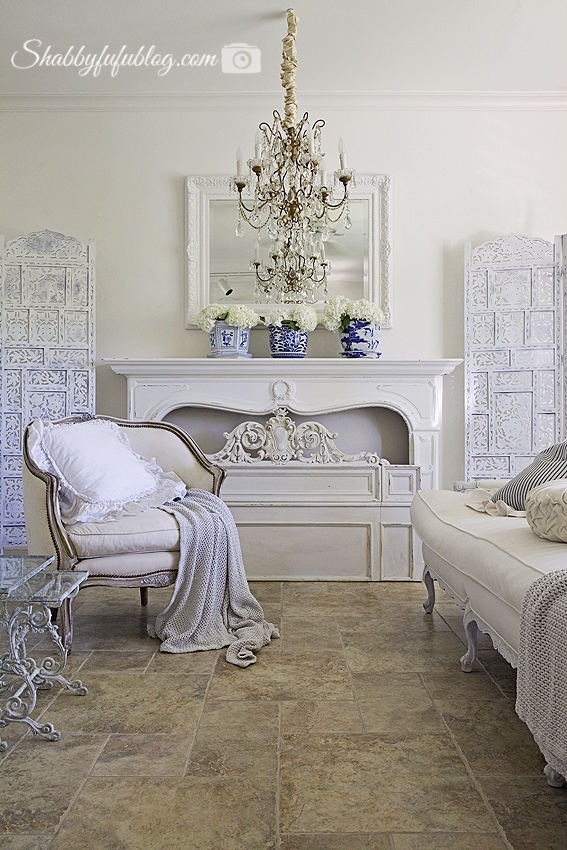 french country living room shabbyfufu