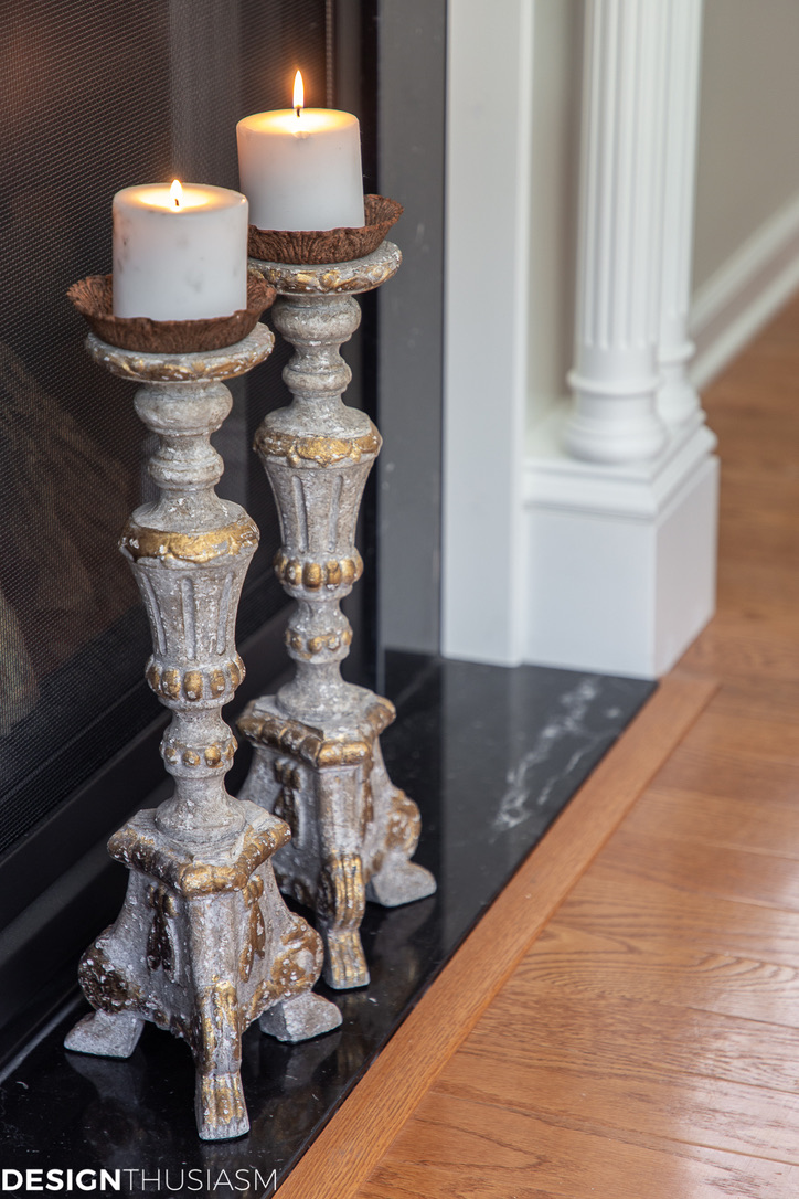 French country decor candlesticks