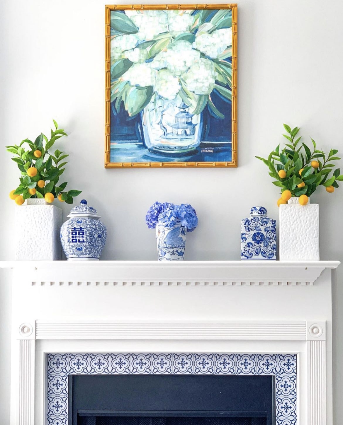 2 Bees in a Pod Summer mantel