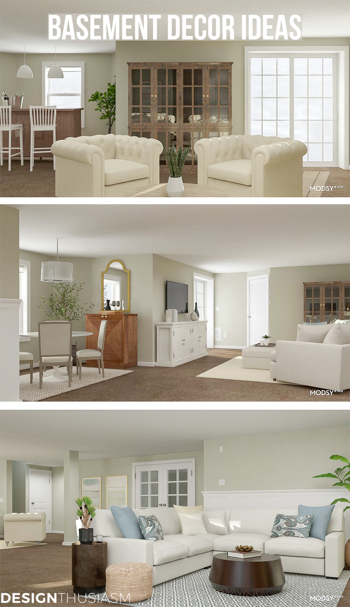 Finished basement ideas