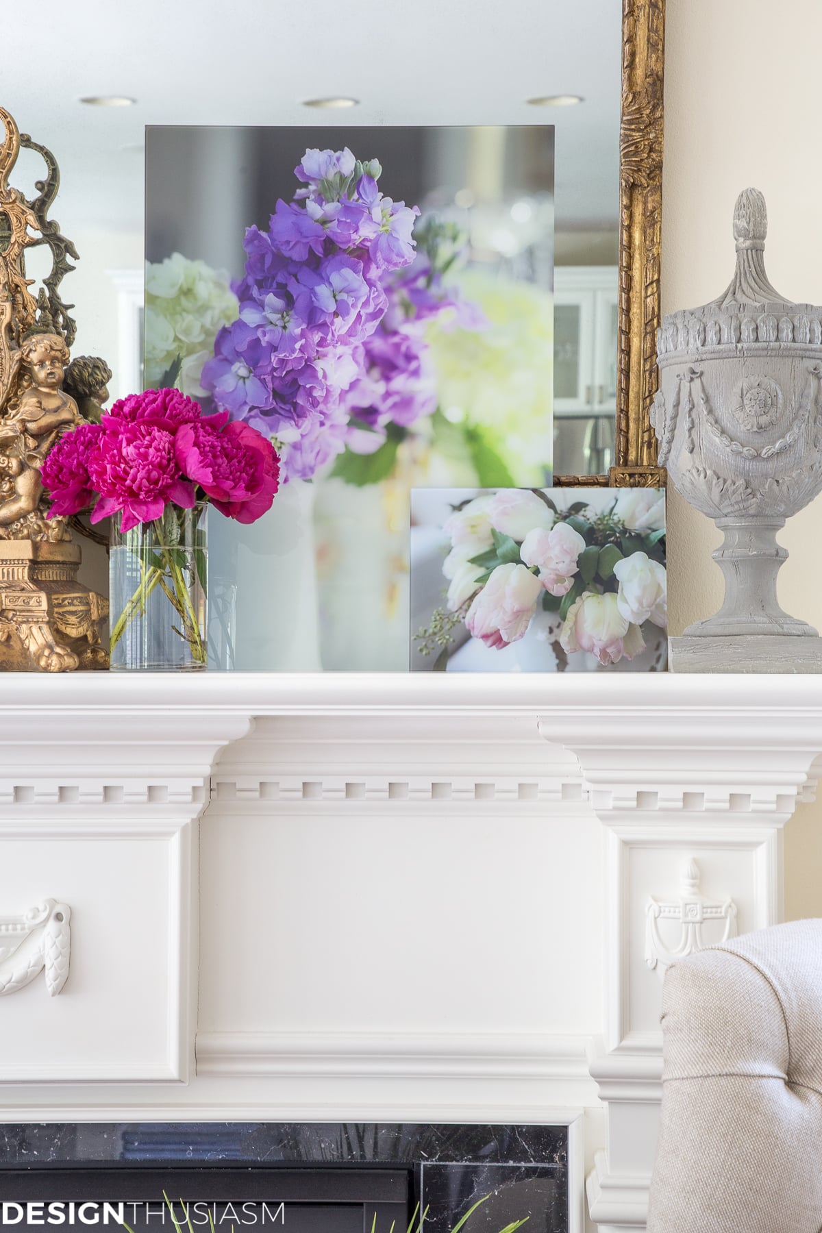 Summer Mantel with floral prints