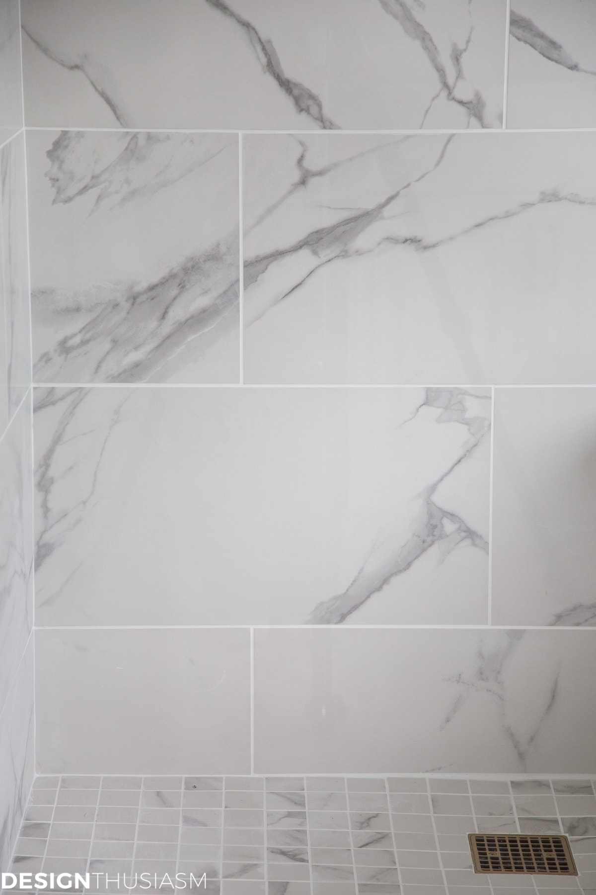 Using bathroom tiles to transform a builder’s grade master bath - terilynadamsblog.com