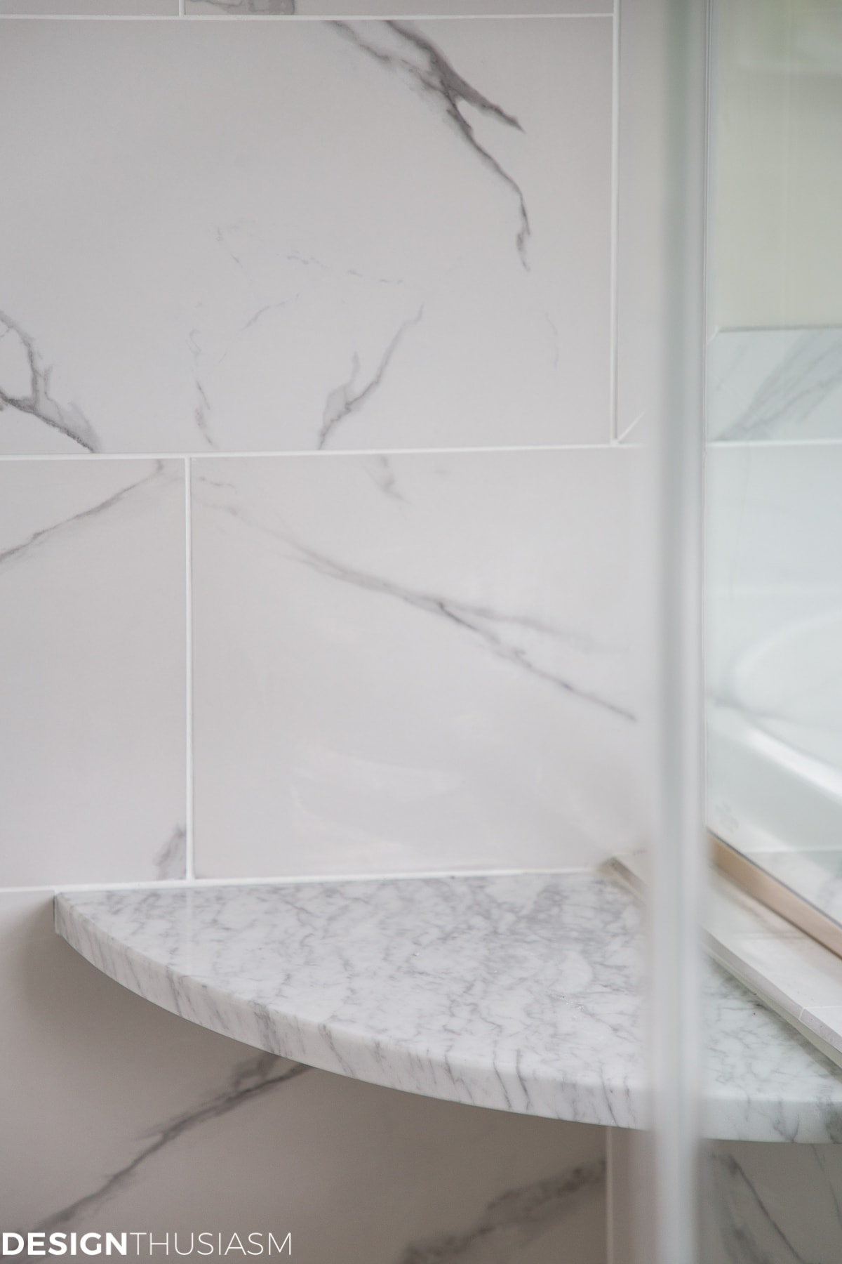 Using bathroom tiles to transform a builder’s grade master bath - terilynadamsblog.com