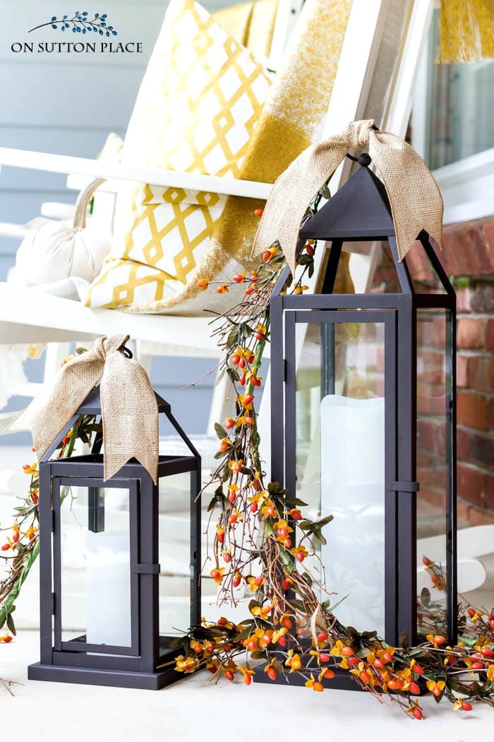 Fall Porch Decor from On Sutton Place