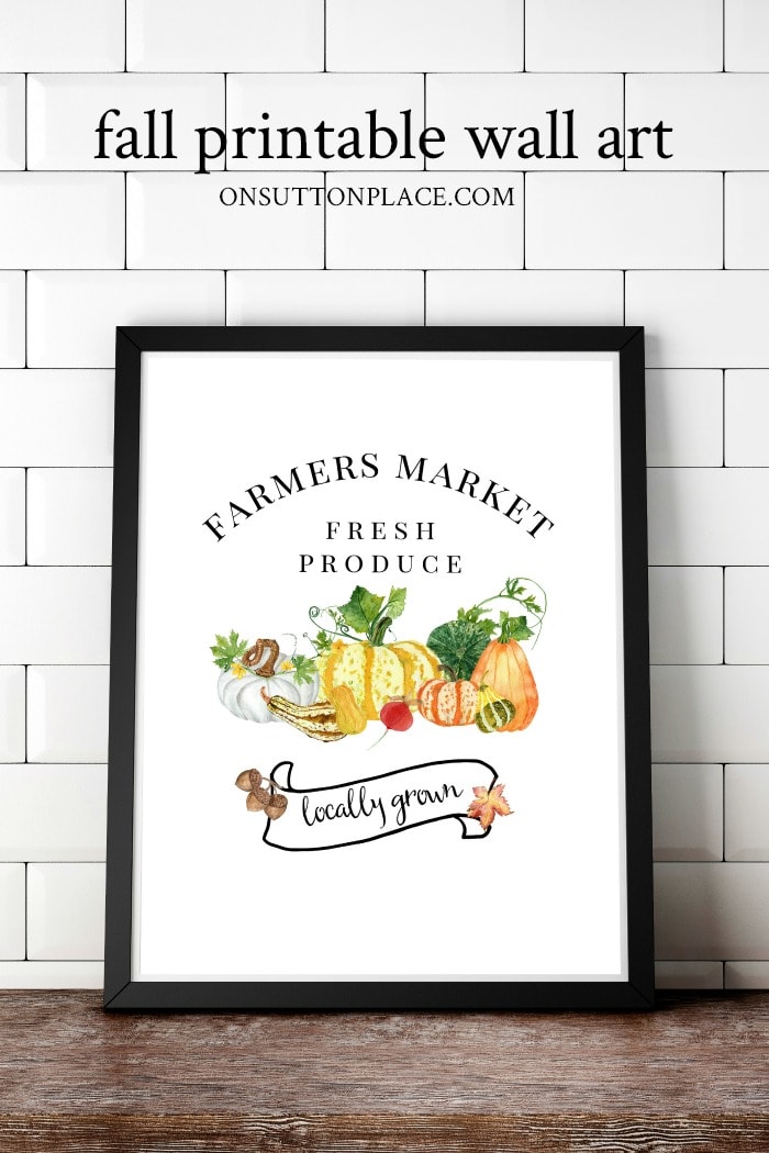 Fall Printable Wall Art from On Sutton Place