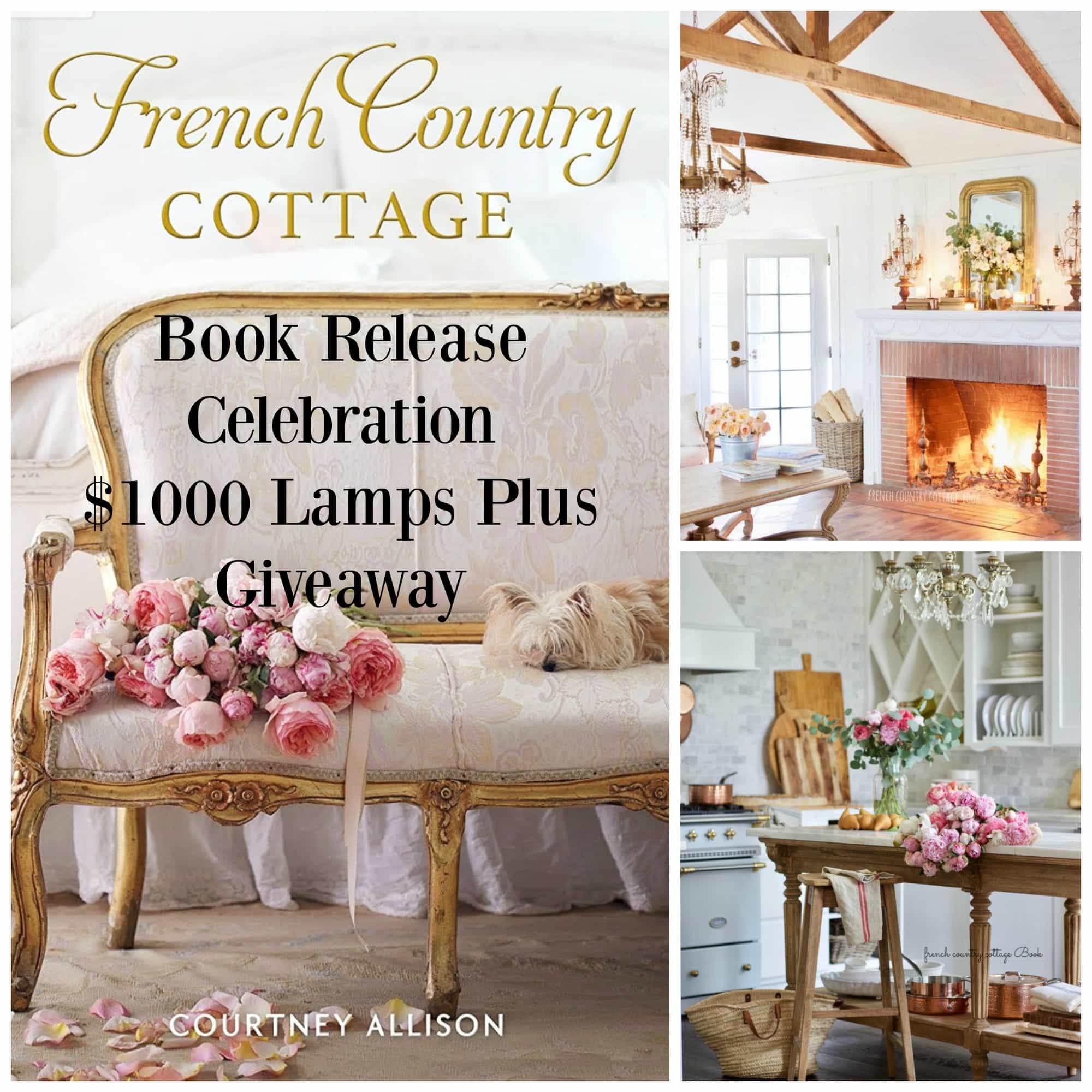 French Country Cottage Book collage