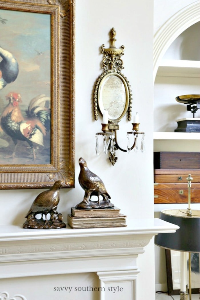French country fall mantel