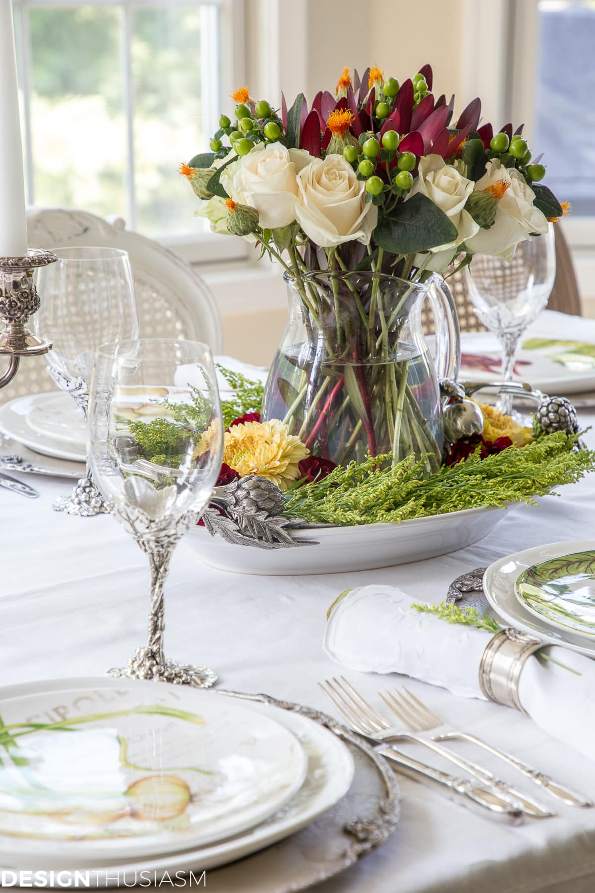 Grape Harvest Decor Fall Tablescape
