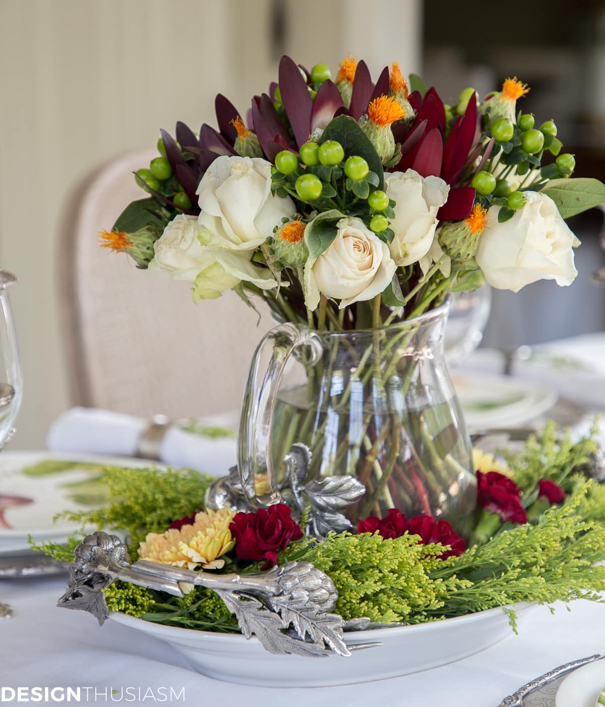 Grape Harvest Decor Fall Tablescape