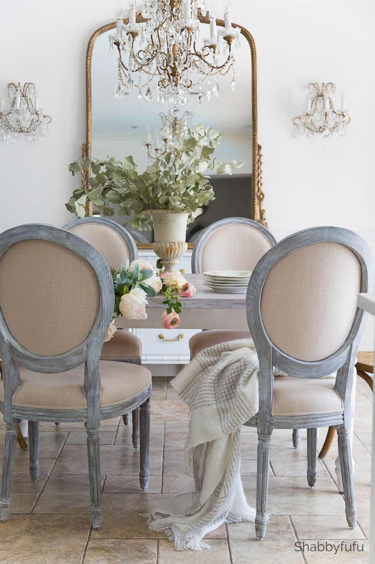 french country style dining room shabbyfufu