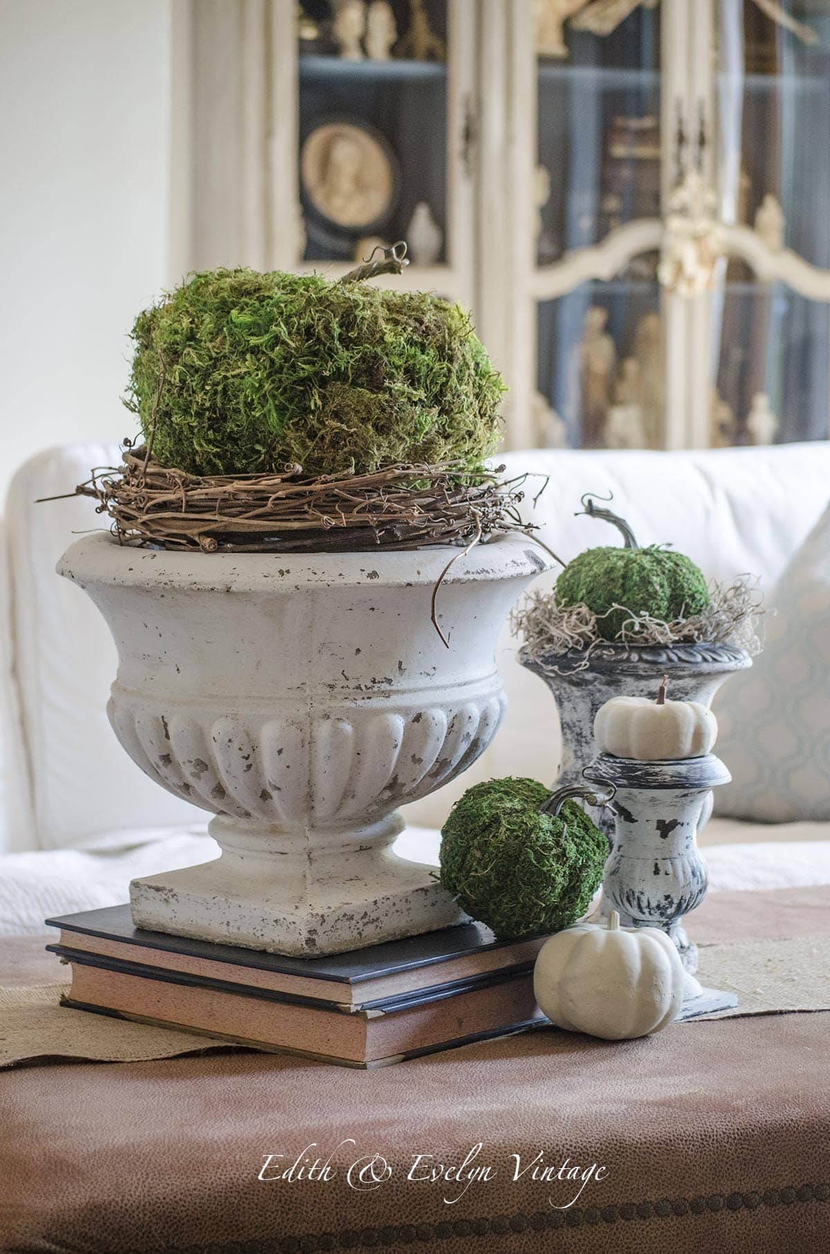 moss pumpkins