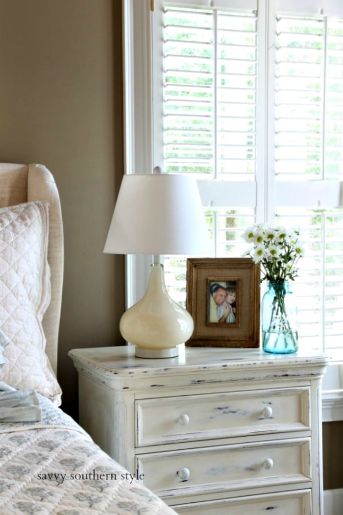 summer French country master bedroom