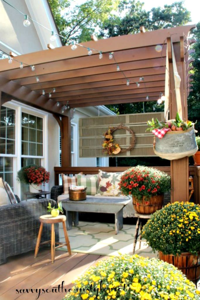 savvy southern style fall deck