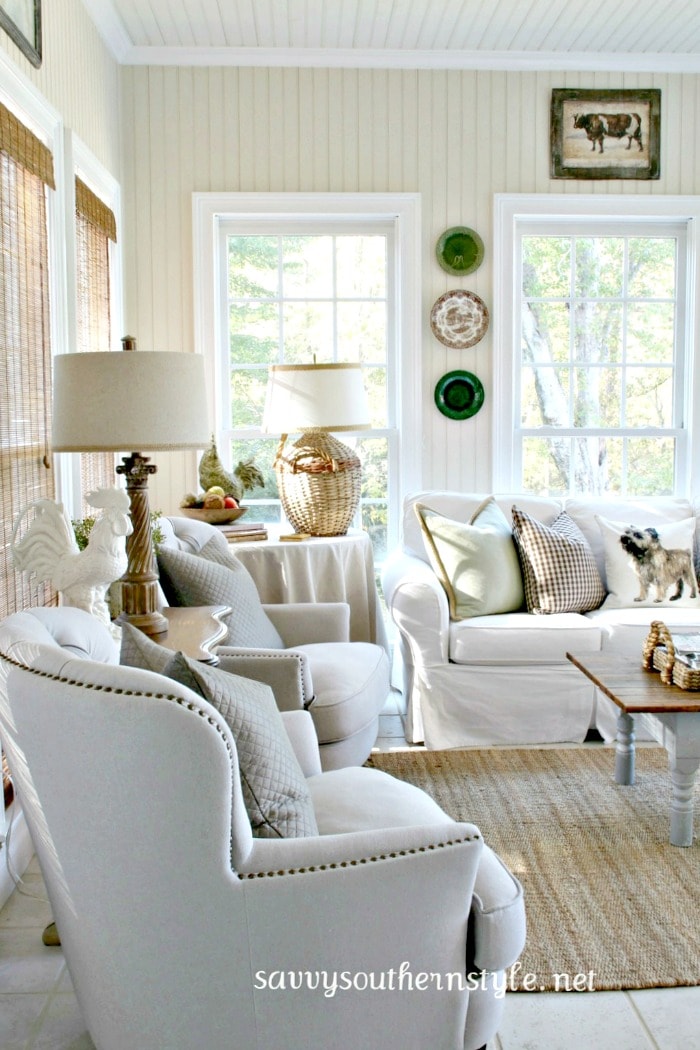 savvy southern style fall sun room