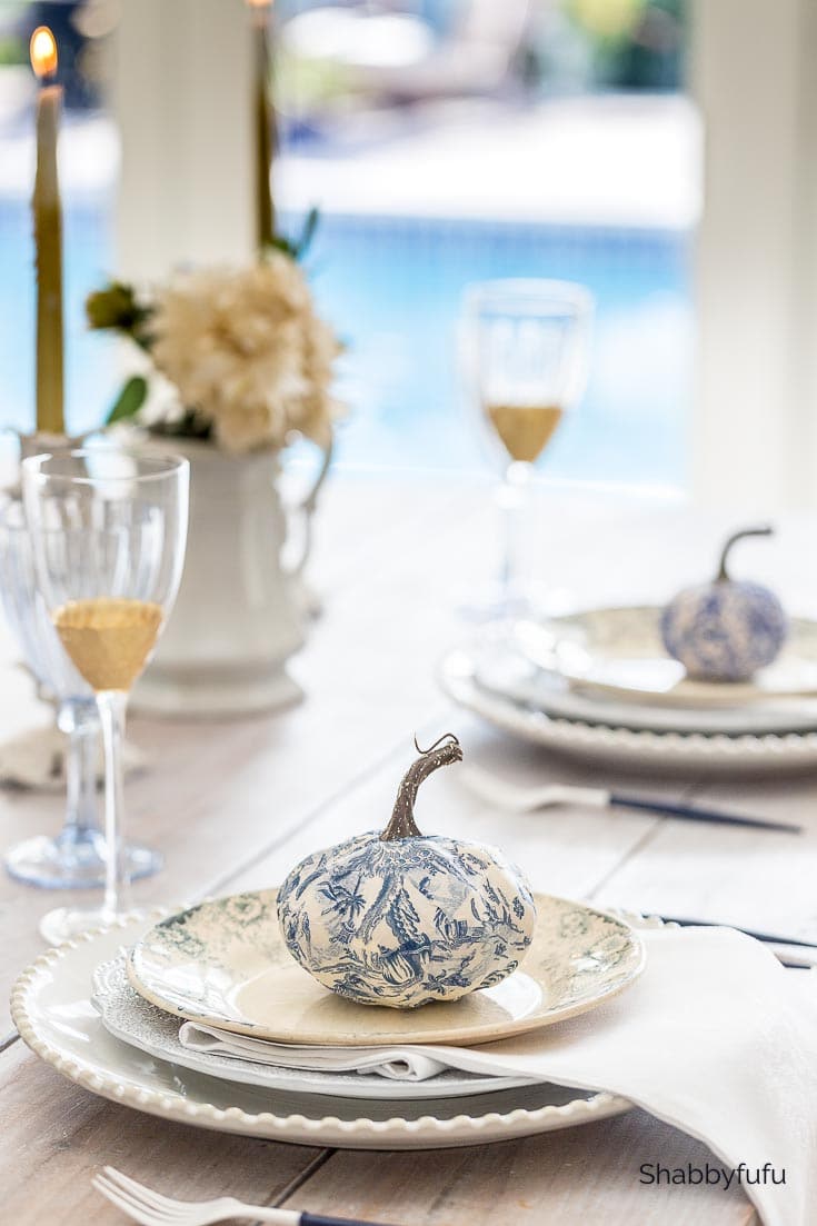 shabbyfufu chinoiserie pumpkin diy