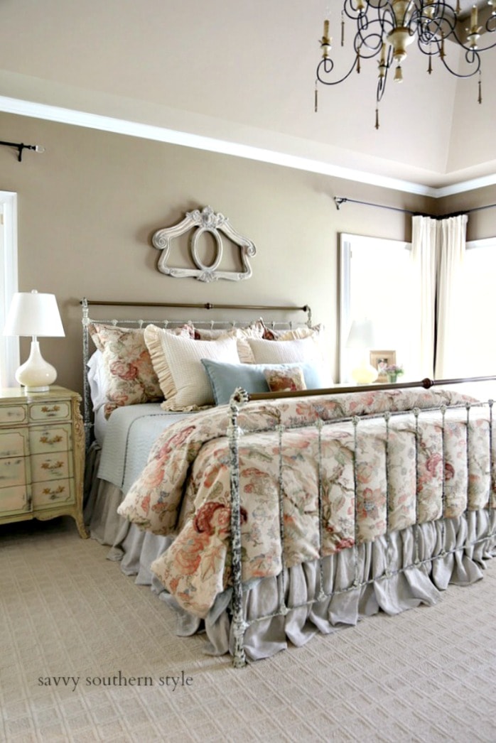 charles p rogers brass bed in master savvysouthernstyle.net